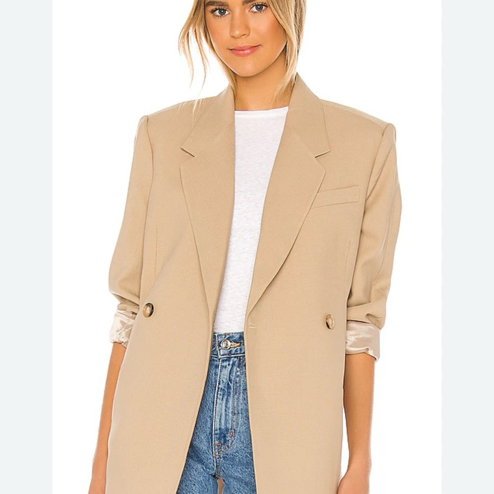 Anine Bing blazer sold out on revolve in sand